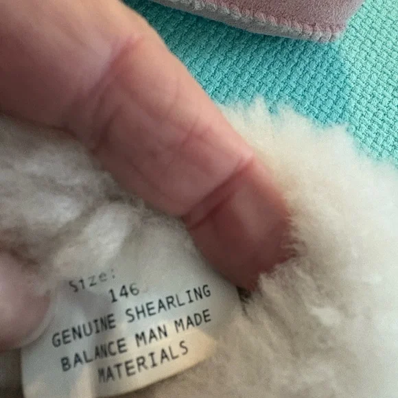 MINNETONKA size 3 suede leather soft pink baby moccasins EUC like new - Picture 4 of 12